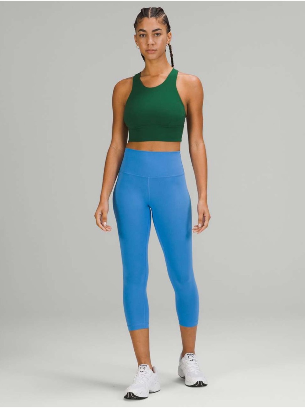 Lululemon Wunder Train Longline Bra Medium Support, C/D Cup Everglade Green - Picture 2 of 6